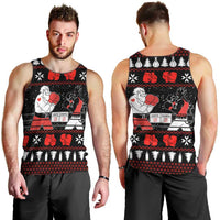 Christmas Boxing Santa And Krampus Men Tank Top Xmas Holiday Patterns - Wonder Print Shop