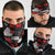 Christmas Boxing Santa And Krampus Neck Gaiter Xmas Holiday Patterns - Wonder Print Shop
