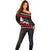 Christmas Boxing Santa And Krampus Off Shoulder Sweater Xmas Holiday Patterns - Wonder Print Shop