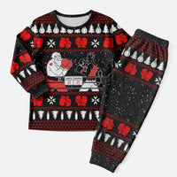 Christmas Boxing Santa And Krampus Christmas Pajama Set Xmas Holiday Patterns - Wonder Print Shop