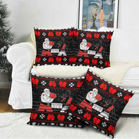 Christmas Boxing Santa And Krampus Pillow Cover Xmas Holiday Patterns - Wonder Print Shop