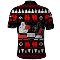 Christmas Boxing Santa And Krampus Polo Shirt Xmas Holiday Patterns - Wonder Print Shop