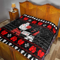 Christmas Boxing Santa And Krampus Quilt Xmas Holiday Patterns - Wonder Print Shop