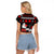 Christmas Boxing Santa And Krampus Raglan Cropped T Shirt Xmas Holiday Patterns - Wonder Print Shop