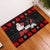 Christmas Boxing Santa And Krampus Rubber Doormat Xmas Holiday Patterns - Wonder Print Shop