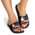 Christmas Boxing Santa And Krampus Slide Sandals Xmas Holiday Patterns - Wonder Print Shop