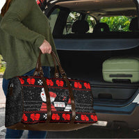 Christmas Boxing Santa And Krampus Travel Bag Xmas Holiday Patterns - Wonder Print Shop