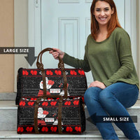 Christmas Boxing Santa And Krampus Travel Bag Xmas Holiday Patterns - Wonder Print Shop