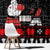 Christmas Boxing Santa And Krampus Window Curtain Xmas Holiday Patterns - Wonder Print Shop