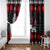 Christmas Boxing Santa And Krampus Window Curtain Xmas Holiday Patterns - Wonder Print Shop
