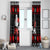 Christmas Boxing Santa And Krampus Window Curtain Xmas Holiday Patterns - Wonder Print Shop
