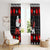 Christmas Boxing Santa And Krampus Window Curtain Xmas Holiday Patterns - Wonder Print Shop