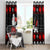 Christmas Boxing Santa And Krampus Window Curtain Xmas Holiday Patterns - Wonder Print Shop
