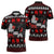 Christmas Boxing Santa And Krampus Zipper Polo Shirt Xmas Holiday Patterns - Wonder Print Shop