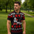 Christmas Boxing Santa And Krampus Zipper Polo Shirt Xmas Holiday Patterns - Wonder Print Shop