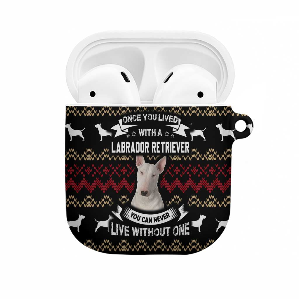 Christmas Bull Dog Terrier AirPods Case Xmas Holiday Patterns - Wonder Print Shop