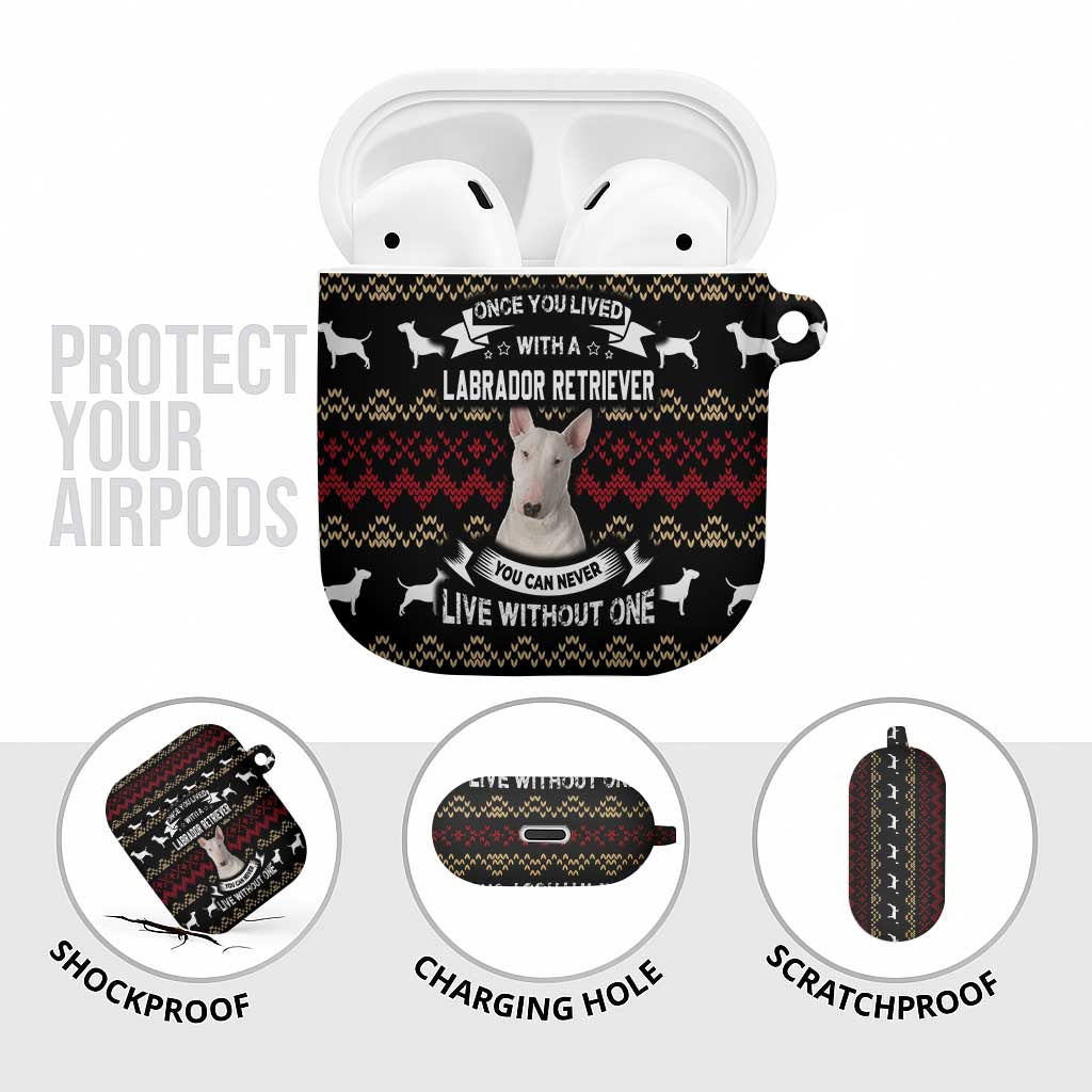 Christmas Bull Dog Terrier AirPods Case Xmas Holiday Patterns - Wonder Print Shop