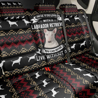 Christmas Bull Dog Terrier Back Car Seat Cover Xmas Holiday Patterns - Wonder Print Shop