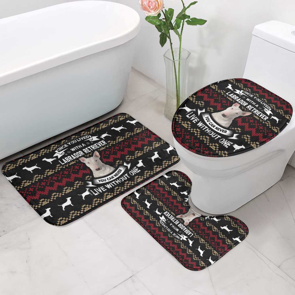 Christmas Bull Dog Terrier Bathroom Set Xmas Holiday Patterns - Wonder Print Shop