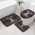 Christmas Bull Dog Terrier Bathroom Set Xmas Holiday Patterns - Wonder Print Shop