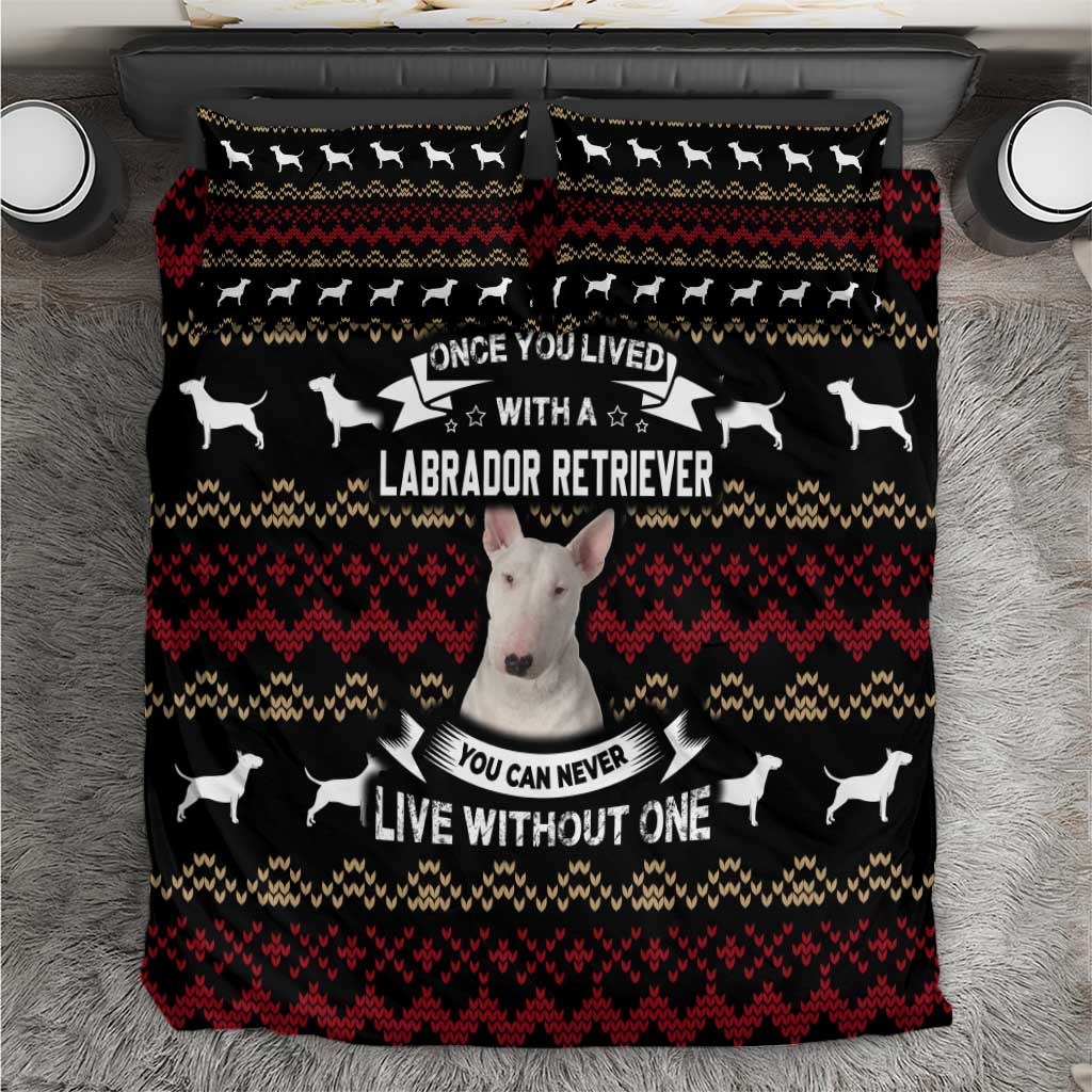 Christmas Bull Dog Terrier Bedding Set Xmas Holiday Patterns - Wonder Print Shop