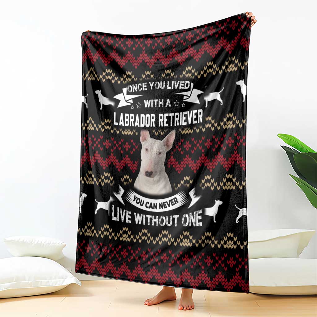 Christmas Bull Dog Terrier Blanket Xmas Holiday Patterns - Wonder Print Shop