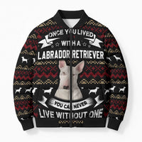 Christmas Bull Dog Terrier Bomber Puffer Jacket Xmas Holiday Patterns - Wonder Print Shop