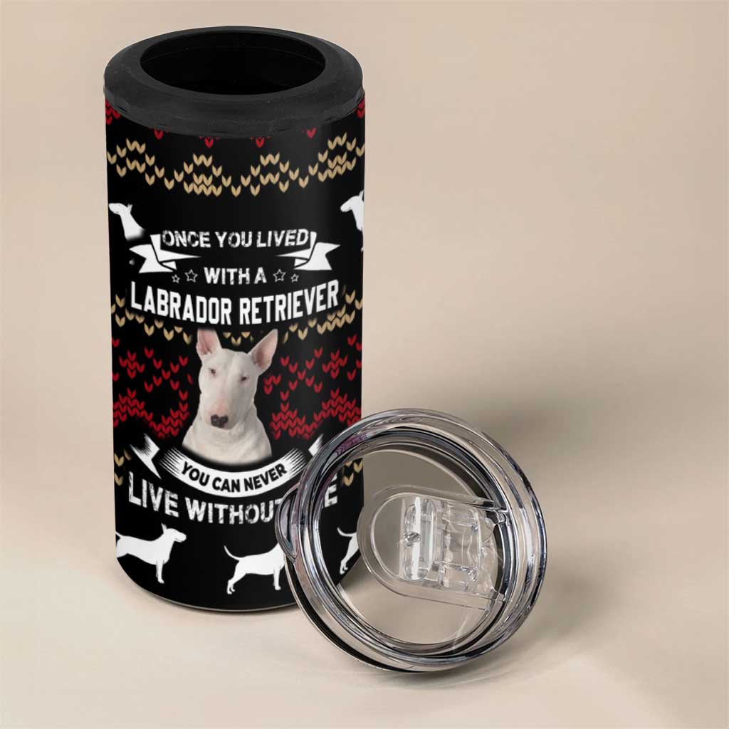 Christmas Bull Dog Terrier 4 in 1 Can Cooler Tumbler Xmas Holiday Patterns - Wonder Print Shop