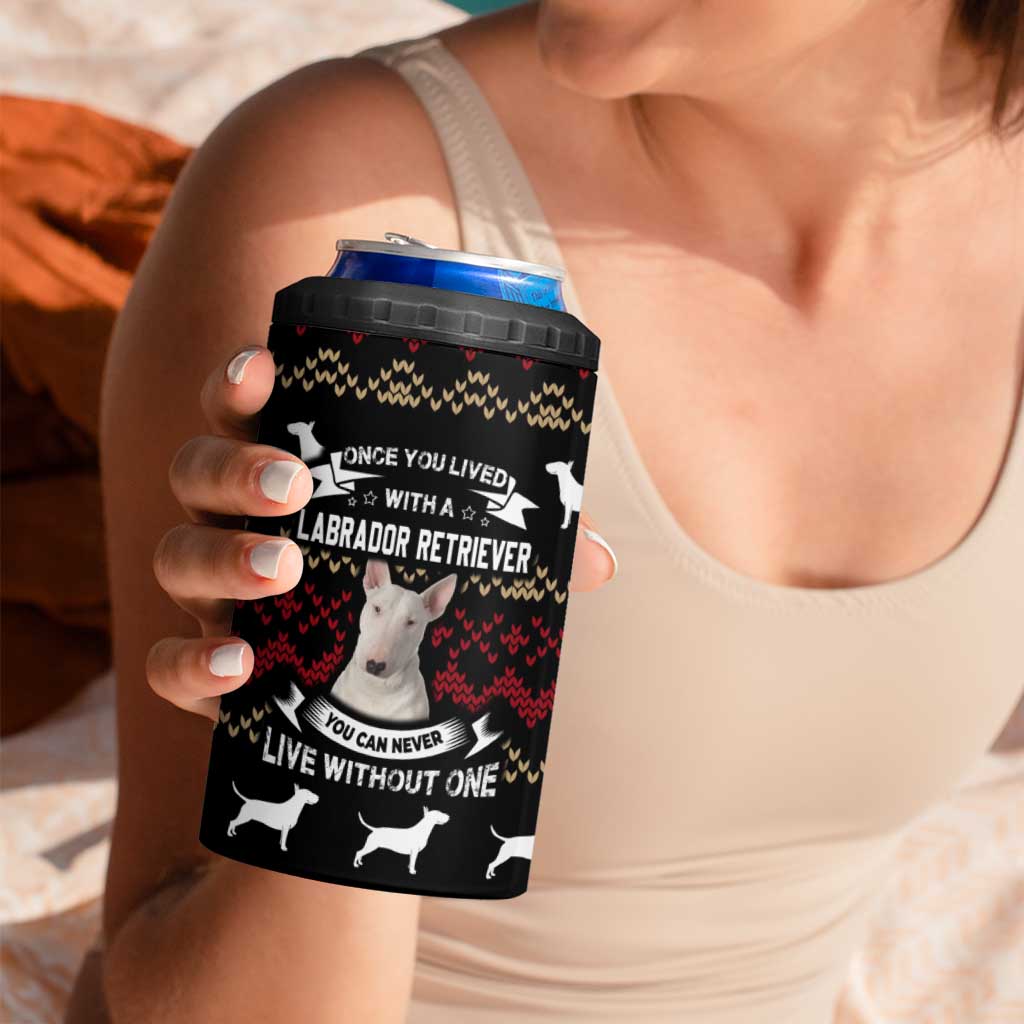 Christmas Bull Dog Terrier 4 in 1 Can Cooler Tumbler Xmas Holiday Patterns - Wonder Print Shop