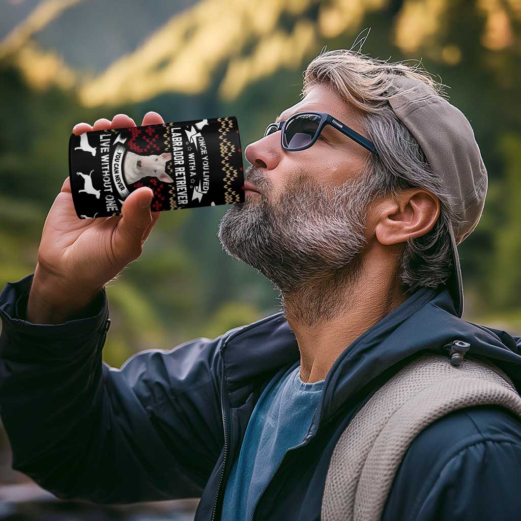 Christmas Bull Dog Terrier 4 in 1 Can Cooler Tumbler Xmas Holiday Patterns - Wonder Print Shop