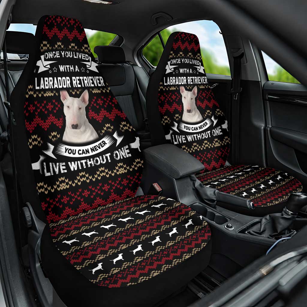 Christmas Bull Dog Terrier Car Seat Cover Xmas Holiday Patterns - Wonder Print Shop