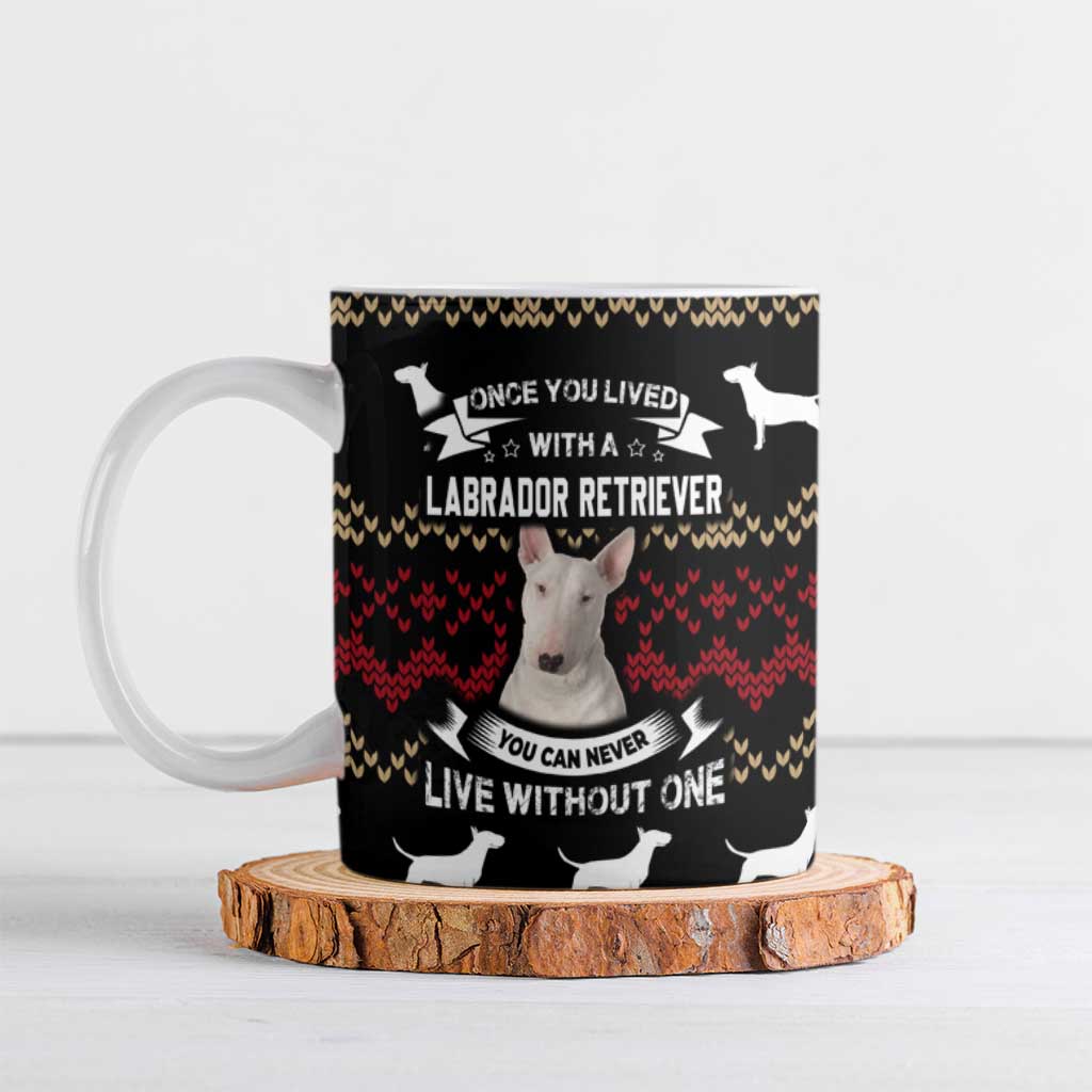 Christmas Bull Dog Terrier Ceramic Mug Xmas Holiday Patterns - Wonder Print Shop