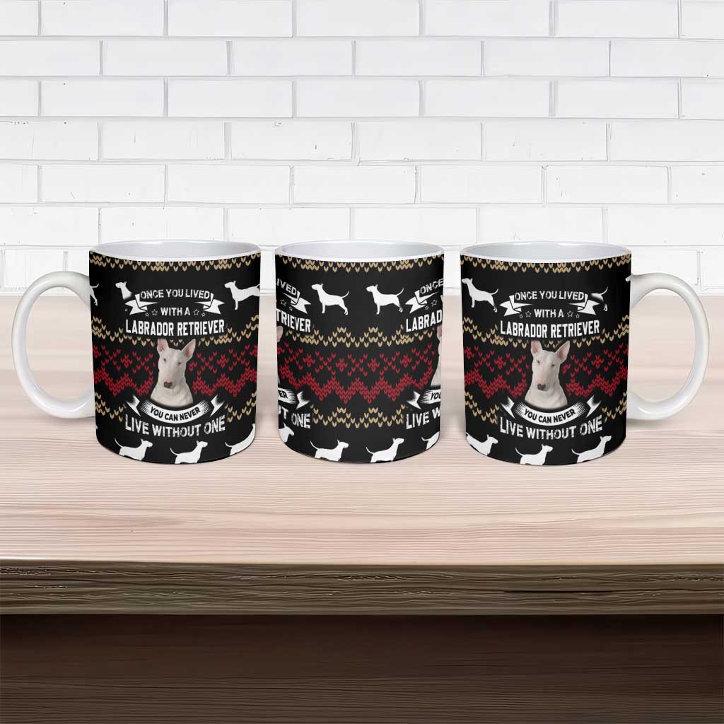 Christmas Bull Dog Terrier Ceramic Mug Xmas Holiday Patterns - Wonder Print Shop