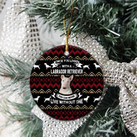 Christmas Bull Dog Terrier Ceramic Ornament Xmas Holiday Patterns - Wonder Print Shop