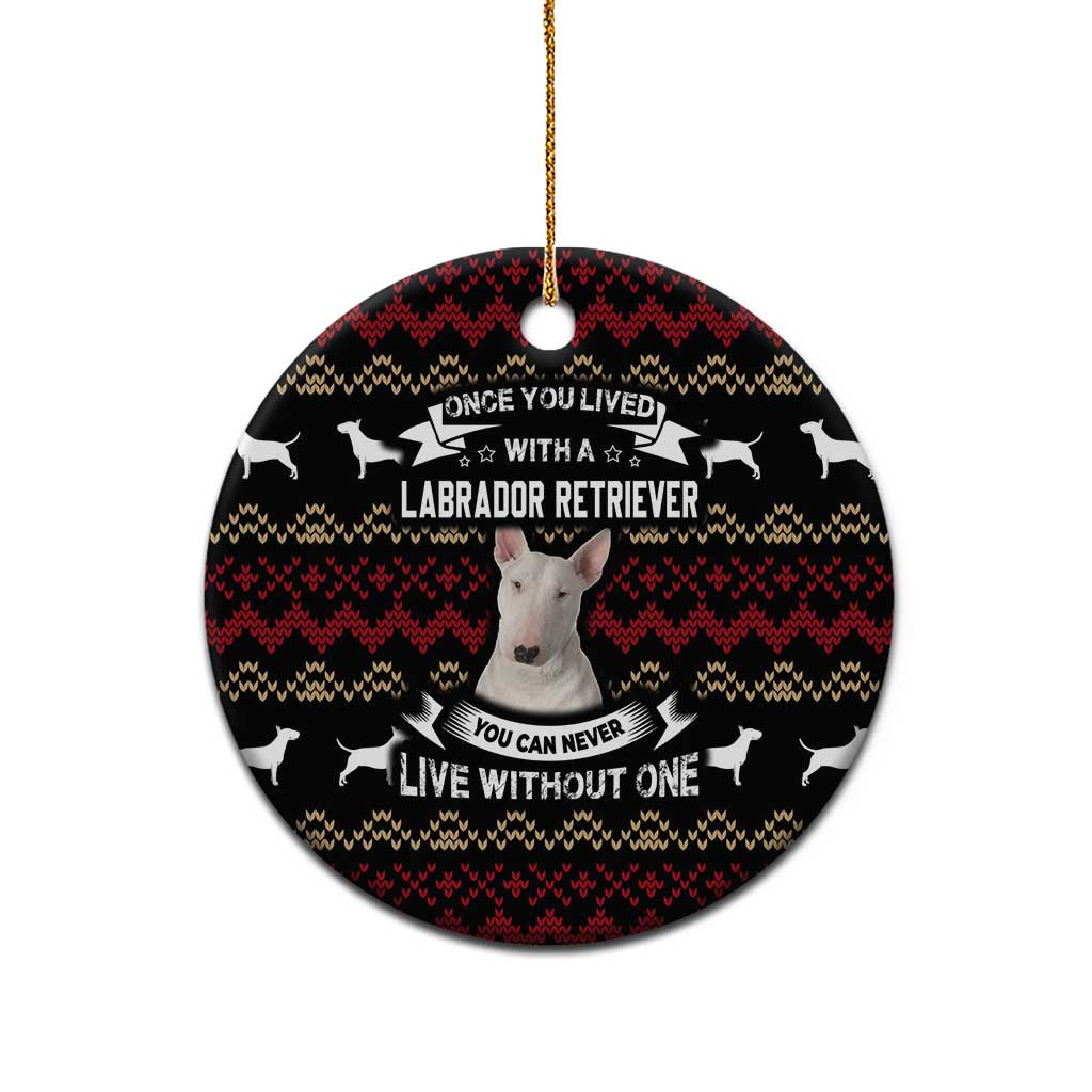 Christmas Bull Dog Terrier Ceramic Ornament Xmas Holiday Patterns - Wonder Print Shop
