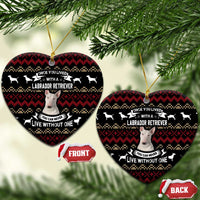 Christmas Bull Dog Terrier Ceramic Ornament Xmas Holiday Patterns - Wonder Print Shop