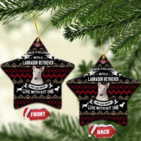 Christmas Bull Dog Terrier Ceramic Ornament Xmas Holiday Patterns - Wonder Print Shop