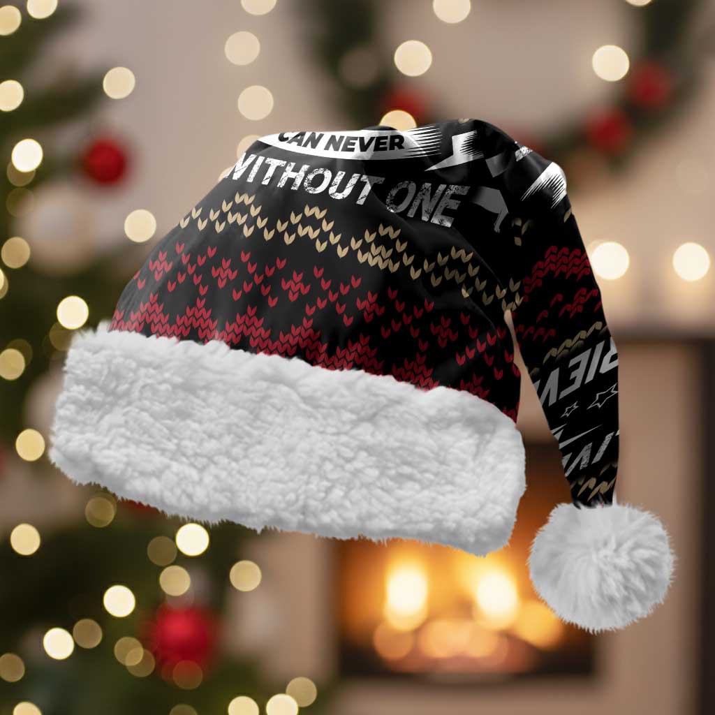 Christmas Bull Dog Terrier Christmas Santa Hat Xmas Holiday Patterns - Wonder Print Shop