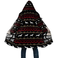 Christmas Bull Dog Terrier Cloak Xmas Holiday Patterns - Wonder Print Shop