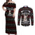 Christmas Bull Dog Terrier Couples Matching Off Shoulder Maxi Dress and Long Sleeve Button Shirt Xmas Holiday Patterns - Wonder Print Shop