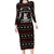 Christmas Bull Dog Terrier Family Matching Long Sleeve Bodycon Dress and Hawaiian Shirt Xmas Holiday Patterns - Wonder Print Shop