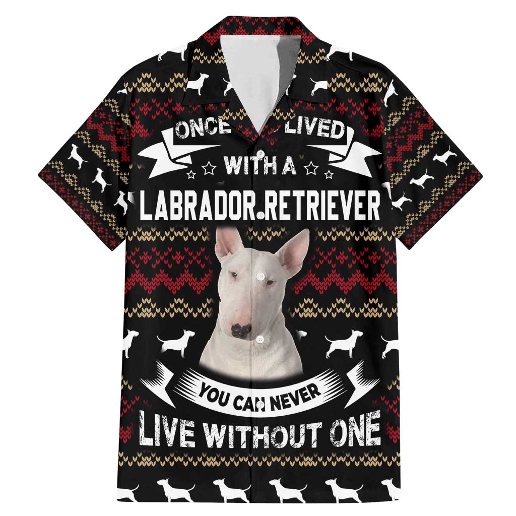 Christmas Bull Dog Terrier Family Matching Mermaid Dress and Hawaiian Shirt Xmas Holiday Patterns - Wonder Print Shop