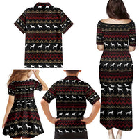 Christmas Bull Dog Terrier Family Matching Puletasi and Hawaiian Shirt Xmas Holiday Patterns - Wonder Print Shop