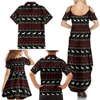 Christmas Bull Dog Terrier Family Matching Summer Maxi Dress and Hawaiian Shirt Xmas Holiday Patterns - Wonder Print Shop