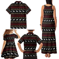 Christmas Bull Dog Terrier Family Matching Tank Maxi Dress and Hawaiian Shirt Xmas Holiday Patterns - Wonder Print Shop