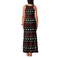 Christmas Bull Dog Terrier Family Matching Tank Maxi Dress and Hawaiian Shirt Xmas Holiday Patterns - Wonder Print Shop