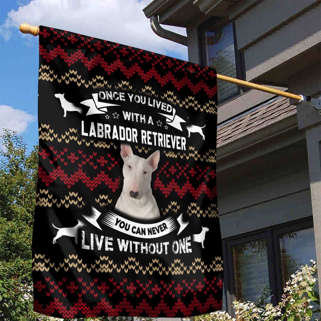 Christmas Bull Dog Terrier Garden Flag Xmas Holiday Patterns - Wonder Print Shop