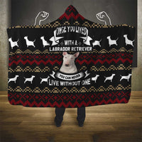 Christmas Bull Dog Terrier Hooded Blanket Xmas Holiday Patterns - Wonder Print Shop