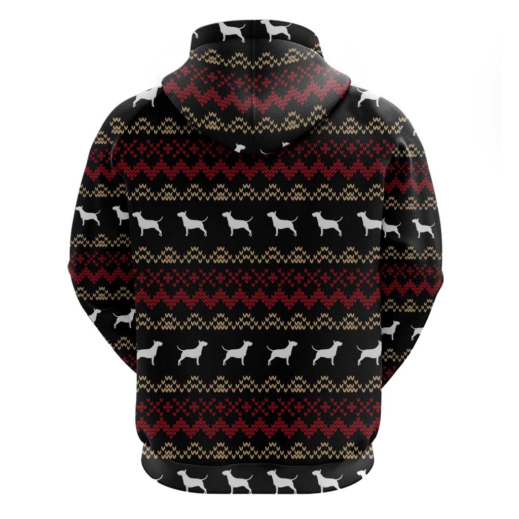 Christmas Bull Dog Terrier Hoodie Xmas Holiday Patterns - Wonder Print Shop