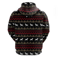 Christmas Bull Dog Terrier Hoodie Xmas Holiday Patterns - Wonder Print Shop